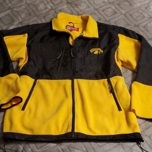 Men’s Collegiate Iowa Hawkeyes Fleece Team Full-Zip Jacket Size Large